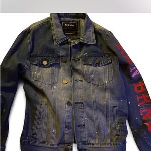 Reason Denim Jacket with Black Label